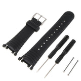 Maxbell 2 Pieces Silicone Rubber Wristwatch Bands for SUUNTO VECTOR Replacement