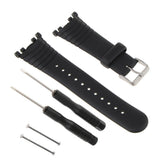 Maxbell 2 Pieces Silicone Rubber Wristwatch Bands for SUUNTO VECTOR Replacement