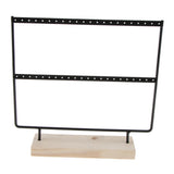 Maxbell 2 Pieces 44 Holes Earrings Organizer Holder Necklaces Jewelry Display Stand