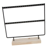 Maxbell 2 Pieces 44 Holes Earrings Organizer Holder Necklaces Jewelry Display Rack