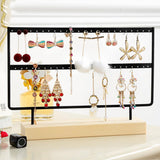 Maxbell 2 Pieces 44 Holes Earrings Organizer Holder Necklaces Jewelry Display Stand