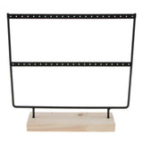 Maxbell 2 Pieces 44 Holes Earrings Organizer Holder Necklaces Jewelry Display Rack