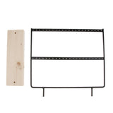 Maxbell 2x 24/44 Holes Black Earring Organizer Holder Necklace Jewelry Display Stand
