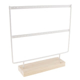 Maxbell 2 Pieces 44 Holes Earrings Organizer Holder Necklaces Jewelry Display Rack