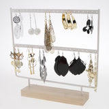 Maxbell 2 Pieces 44 Holes Earrings Organizer Holder Necklaces Jewelry Display Rack