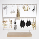 Maxbell 2 Pieces 44 Holes Earrings Organizer Holder Necklaces Jewelry Display Rack