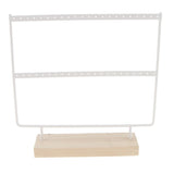 Maxbell 2 Pieces 44 Holes Earrings Organizer Holder Necklaces Jewelry Display Rack
