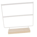 Maxbell 2 Pieces 44 Holes Earrings Organizer Holder Necklaces Jewelry Display Rack
