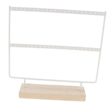 Maxbell 2 Pieces 44 Holes Earrings Organizer Holder Necklaces Jewelry Display Rack