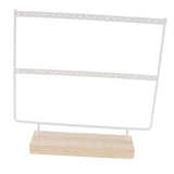 Maxbell 2 Pieces 44 Holes Earrings Organizer Holder Necklaces Jewelry Display Rack