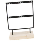 Maxbell 2x 24/44 Holes Black Earring Organizer Holder Necklace Jewelry Display Stand