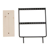 Maxbell 2x 24/44 Holes Black Earring Organizer Holder Necklace Jewelry Display Stand