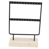 Maxbell 2x 24/44 Holes Black Earring Organizer Holder Necklace Jewelry Display Stand