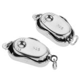 Maxbell 2pcs 925 Sterling Silver Connector Buckle Clasp for DIY Jewelry Makings - Aladdin Shoppers