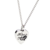 Maxbell 2xAlways in My Heart Pendant Memorial Necklace Human Pet Ash Holder Jewelry
