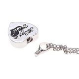 Maxbell 2xAlways in My Heart Pendant Memorial Necklace Human Pet Ash Holder Jewelry