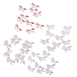 20 Pieces Unicorn Charms Pendant Findings Beads Jewelry Making Crafts Pink