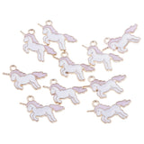 20 Pieces Unicorn Charms Pendant Findings Beads Jewelry Making Crafts Pink