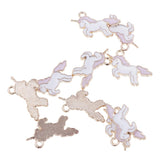 20 Pieces Unicorn Charms Pendant Findings Beads Jewelry Making Crafts Pink