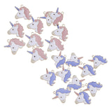 20 Pieces Unicorn Charms Pendant Findings Beads Jewelry Making Crafts Pink