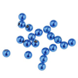 Maxbell 20 Piece Stainless Steel 4mm Piercing Jewelry Balls fit 14g Bar Blue - Aladdin Shoppers