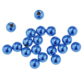 Maxbell 20 Piece Stainless Steel 4mm Piercing Jewelry Balls fit 14g Bar Blue - Aladdin Shoppers