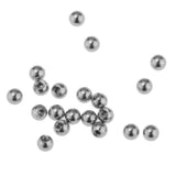 Maxbell 20PCS Stainless Steel Piercing Jewelry Replacement Ball 1.2X3mm Steel Color - Aladdin Shoppers