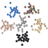 Maxbell 20PCS Stainless Steel Piercing Jewelry Replacement Ball 1.2X3mm Steel Color - Aladdin Shoppers