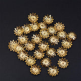 Maxbell 100 pcs 16mm Hollow Flower Bead Caps for Jewelry Making Gold - Aladdin Shoppers