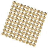 Maxbell 100 pcs 16mm Hollow Flower Bead Caps for Jewelry Making Gold - Aladdin Shoppers