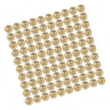 Maxbell 100 pcs 16mm Hollow Flower Bead Caps for Jewelry Making Gold - Aladdin Shoppers