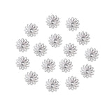 Maxbell 100 pcs 16mm Hollow Flower Bead Caps for Jewelry Making Silver - Aladdin Shoppers