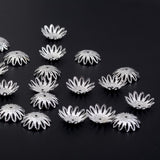 Maxbell 100 pcs 16mm Hollow Flower Bead Caps for Jewelry Making Silver - Aladdin Shoppers