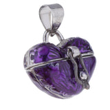 Maxbell 4 Pieces Locket Heart Cremation Keepsake Urn Pendant Human Pet Memorial