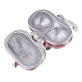 Maxbell 4 Pieces Locket Heart Cremation Keepsake Urn Pendant Human Pet Memorial