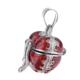 Maxbell 4 Pieces Locket Heart Cremation Keepsake Urn Pendant Human Pet Memorial
