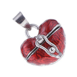 Maxbell 4 Pieces Locket Heart Cremation Keepsake Urn Pendant Human Pet Memorial