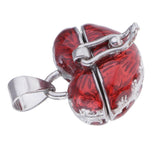 Maxbell 4 Pieces Locket Heart Cremation Keepsake Urn Pendant Human Pet Memorial