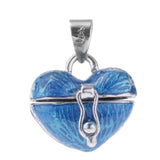 Maxbell 4 Pieces Locket Heart Cremation Keepsake Urn Pendant Human Pet Memorial