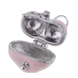 Maxbell 4 Pieces Locket Heart Cremation Keepsake Urn Pendant Human Pet Memorial