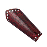 Maxbell Gothic Letters Leather Bandage Gauntlet Bracelet Wristband Cuff Band Red - Aladdin Shoppers