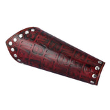 Maxbell Gothic Letters Leather Bandage Gauntlet Bracelet Wristband Cuff Band Red - Aladdin Shoppers
