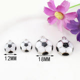 Maxbell Football Soccer Pendant Necklace Chain Jewelry Alloy DIY Accessories L 1.8cm - Aladdin Shoppers