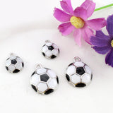 Maxbell Football Soccer Pendant Necklace Chain Jewelry Alloy DIY Accessories L 1.8cm - Aladdin Shoppers