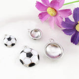 Maxbell Football Soccer Pendant Necklace Chain Jewelry Alloy DIY Accessories L 1.8cm - Aladdin Shoppers