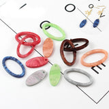 10 Pieces Acetate Acrylic Hollow Oval Charm Pendant DIY Earring Finding Jewelry Accessories - Aladdin Shoppers