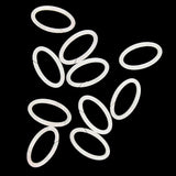 10 Pieces Acetate Acrylic Hollow Oval Charm Pendant DIY Earring Finding Jewelry Accessories - Aladdin Shoppers