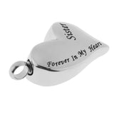 Maxbell 2 Pieces Brother Sister Forever In My Heart Stainless Steel Heart Pendant