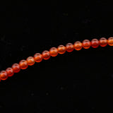 Maxbell 1 Strand Shining Surface Loose Beads Red Agate Stone Beads DIY Crafts 4mm