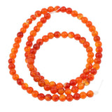 Maxbell 4 Strand Natural Beads Red Agate Stone AB Grade Beads DIY Crafts Size Mixed